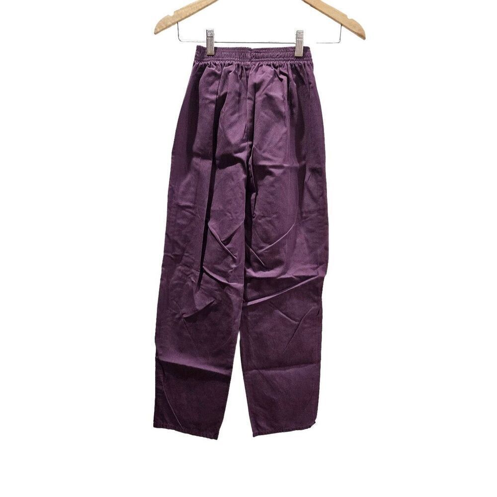 Fashion Seal XS womens scrub bottoms purple plum stretchy